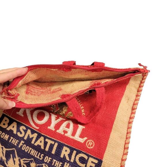 Handmade Bag from Batsmati Rice Bag Adorable Eco-friendly Reusable Zip Tote - Picture 2 of 5